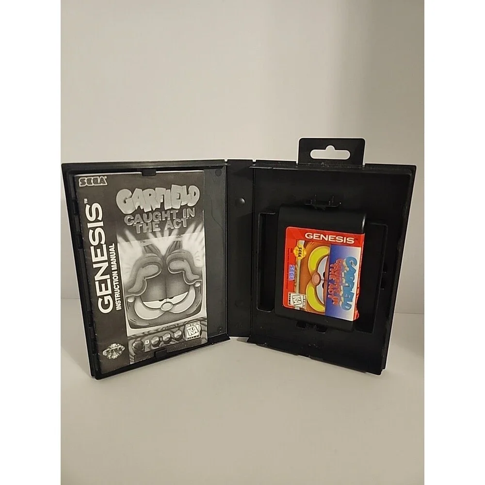 Garfield Caught in the Act Sega Genesis Complete In Box